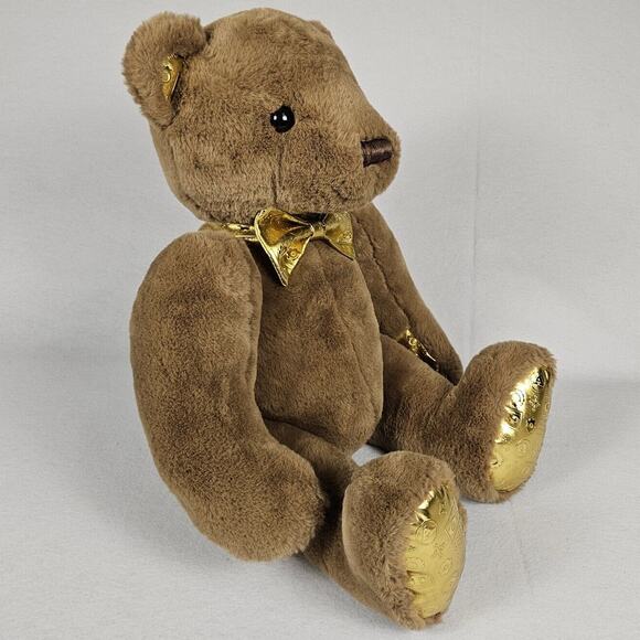 FAO Schwarz 160th Anniversary Teddy Bear Embossed Large Stuffed Plush Christmas - Picture 1 of 16